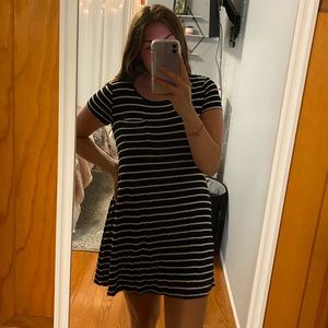Stripped T shirt Dress